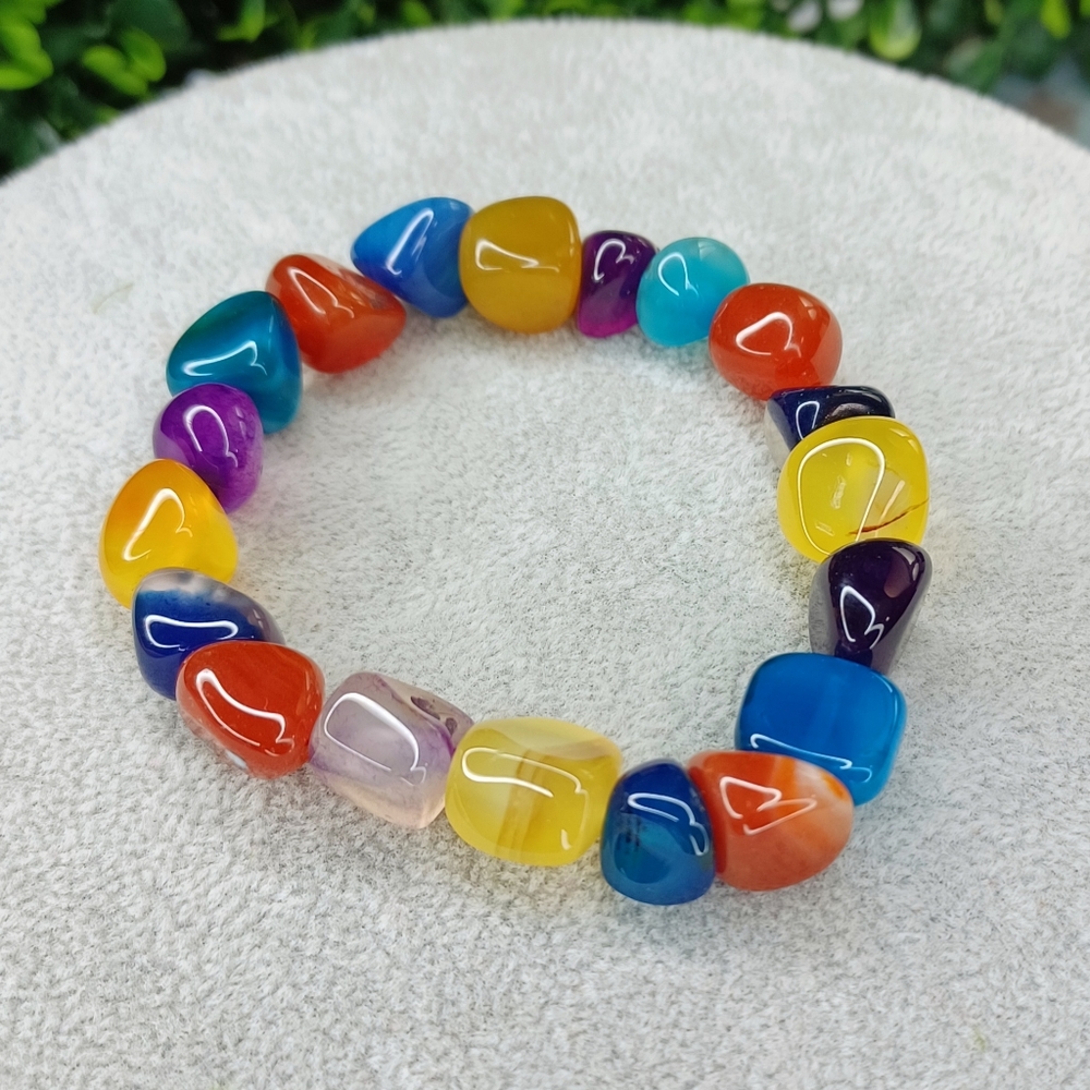 ❤️ Agate Crystal Gemstone Bracelet